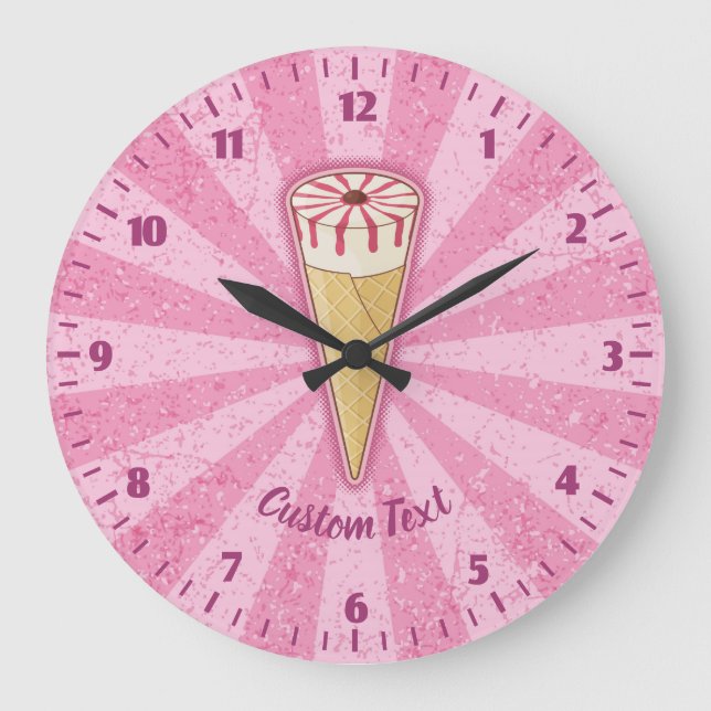 Sugar Cone Ice Cream Clock (Front)