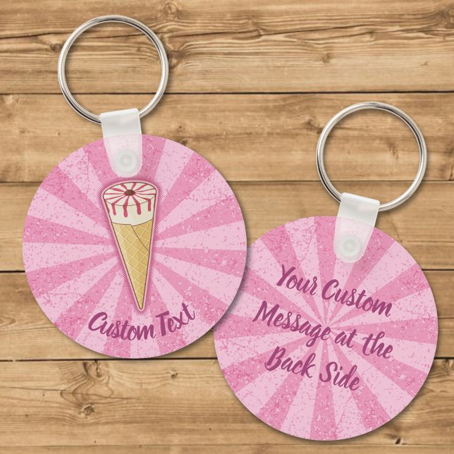 Sugar Cone Ice Cream Keychain (Creator Uploaded)