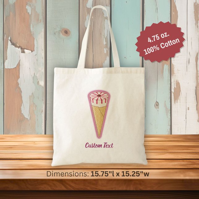 Sugar Cone Ice Cream Tote Bag (Creator Uploaded)