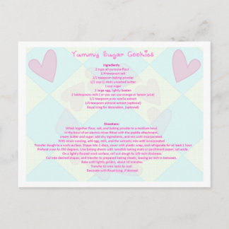 Sugar Cookie Recipe Postcard