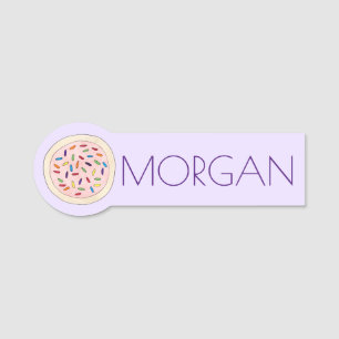 Sugar Cookie Sprinkles Baking Bakery Cafe Chef Name Tag