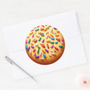 Sugar Cookie with Sprinkles Classic Round Sticker