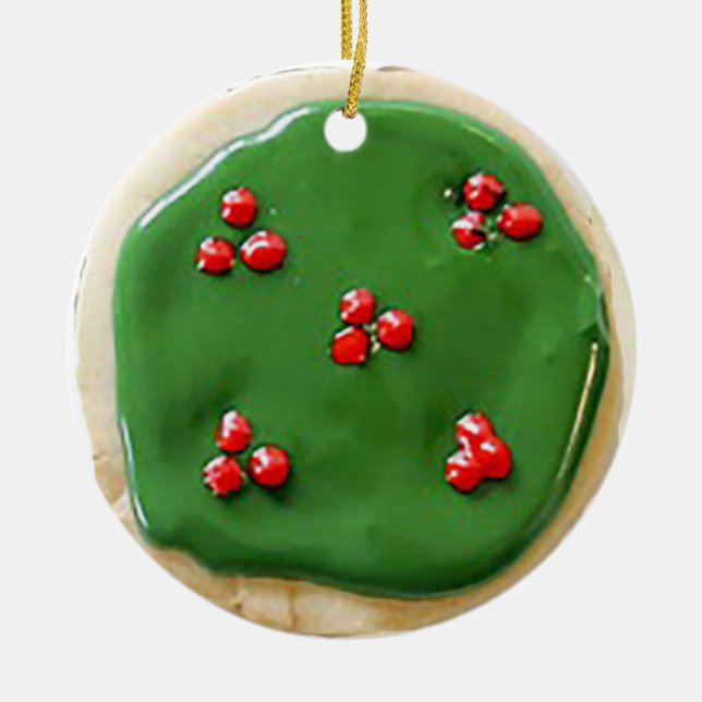 Sugar Cookies Personalised Christmas Ceramic Ornament (Front)