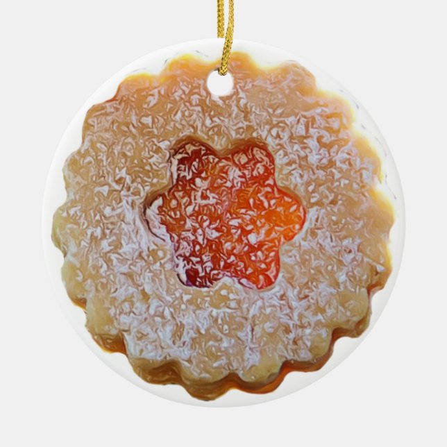 Sugar Cookies Personalised Christmas Ceramic Ornament (Front)