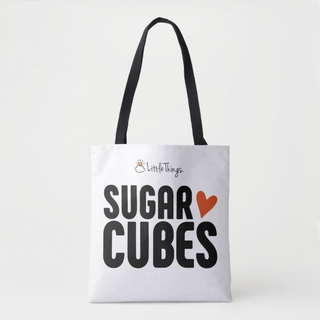 Sugar Cube Tote Bag With Sugar Cube Baby (Front)
