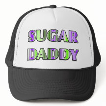 "SUGAR DADDY" Green and Purple Candy Stripes