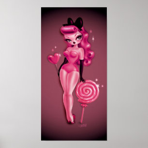 Sugar Doll Pinup Poster