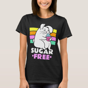 Sugar Free  Bunny Rabbit Resisting A Cupcake T-Shirt