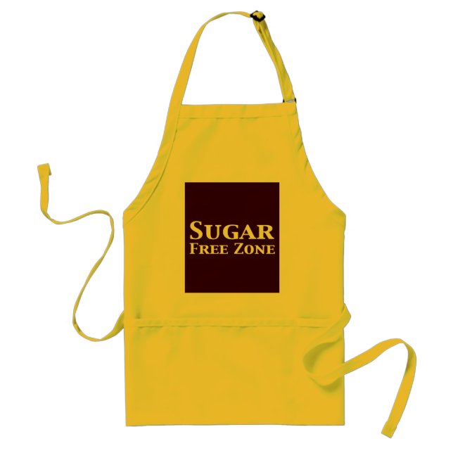 Sugar Free Zone Gifts Standard Apron (Front)