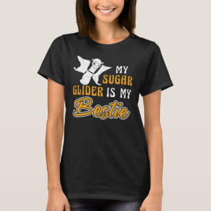 Sugar Glider Bestie Forest Animal Rodent Flying Sq T-Shirt
