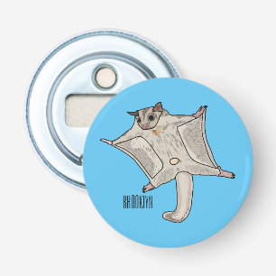 Sugar glider cartoon illustration bottle opener