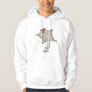 Sugar glider cartoon illustration hoodie