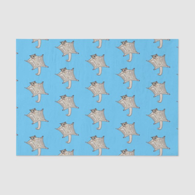 Sugar glider cartoon illustration tissue paper (Front)