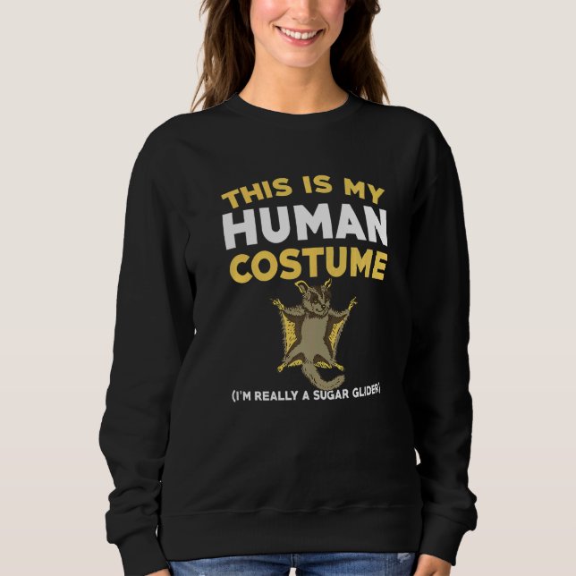 Sugar Glider Costume Australian Marsupial Sweatshirt (Front)