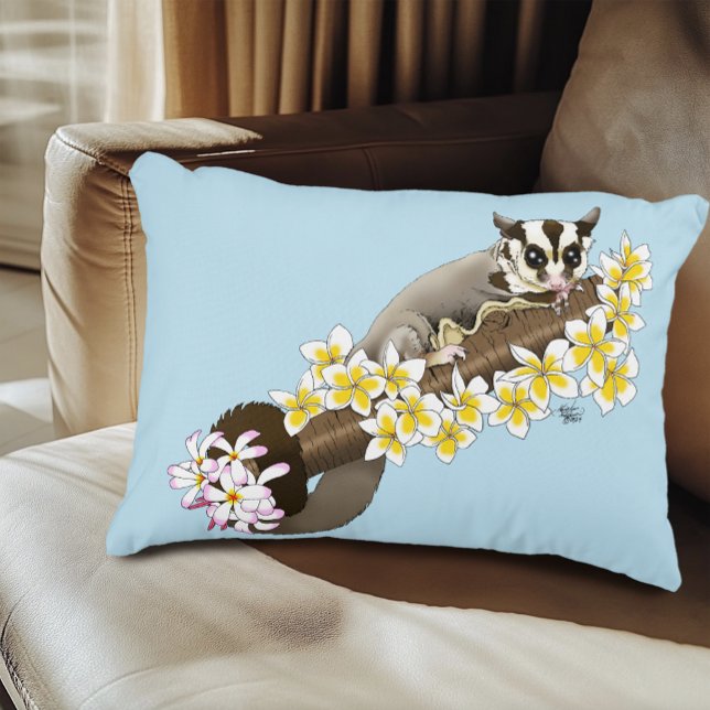 Sugar Glider Cute Floral Decorative Cushion (Creator Uploaded)