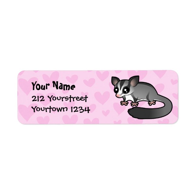 Sugar Glider Love Return Address Label (Front)