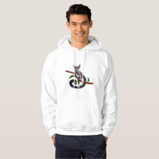 sugar glider on a branch hoodie