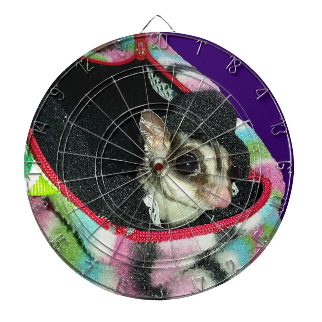 Sugar Glider Wearing a Hat Dartboard (Front)