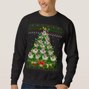 Sugar Glider Xmas Lighting Tree Sugar Glider Ugly Sweatshirt