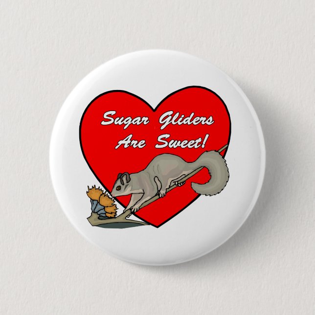 Sugar Gliders are Sweet Buttons (Front)