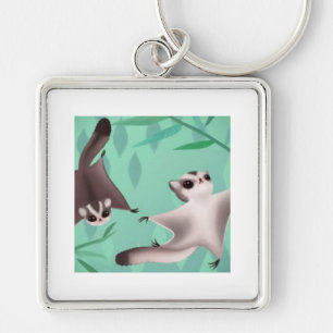 sugar gliders key ring