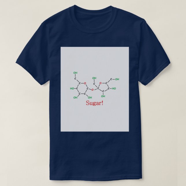 Sugar Molecule Graphic T-Shirt (Design Front)