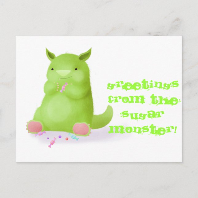 Sugar Monster Postcard (Front)