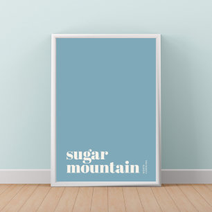Sugar Mountain North Carolina modern city Poster