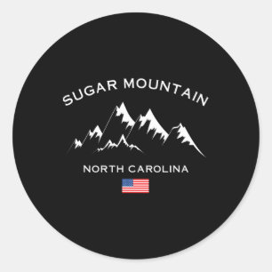 Sugar Mountain North Carolina Ski Resort Skiing So Classic Round Sticker