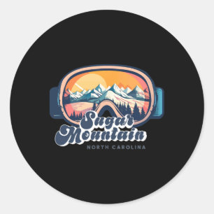 Sugar Mountain North Carolina Skiing Vacation Nc S Classic Round Sticker