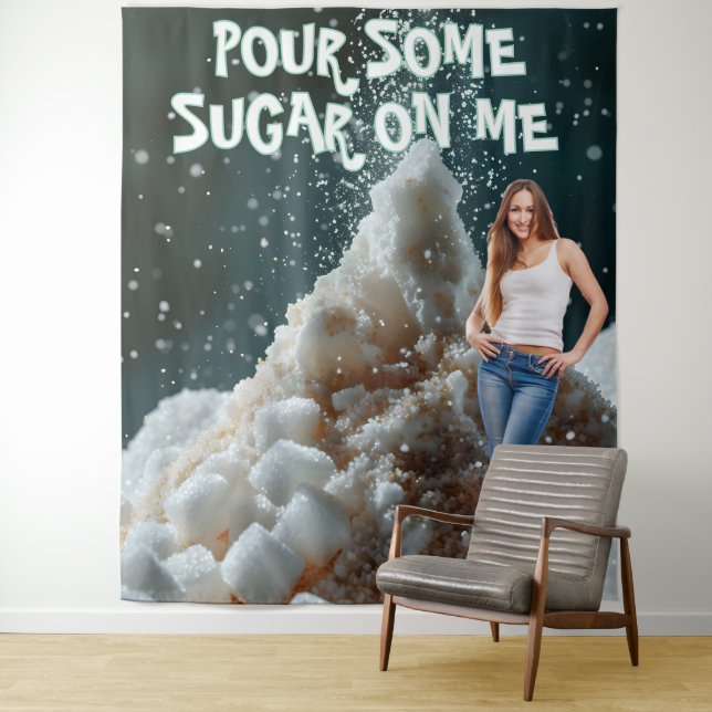 Sugar Party Celebration Photo Backdrop Tapestry (In Situ)