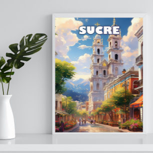 Sugar, perched in the Andes Poster
