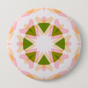 Sugar Pink Spring Green Star Dopamine Decor Art 10 Cm Round Badge