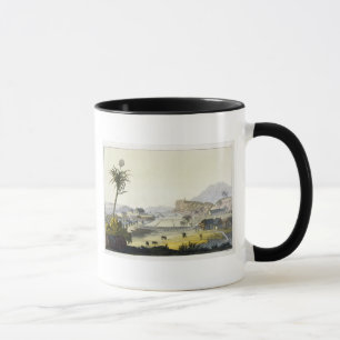 Sugar Plantation, Antilles (colour engraving) Mug
