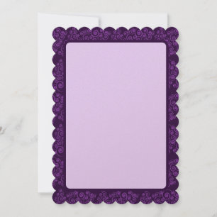 Sugar Plum CurlyQue Christmas Trees Holiday Card
