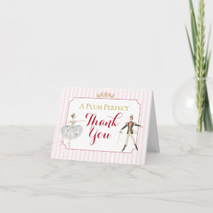 Sugar Plum Fairy Baby Shower Thank You Card