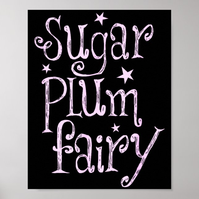 Sugar Plum Fairy Cute Christmas  Poster (Front)