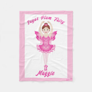 Sugar Plum Fairy Fleece Blanket