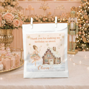 Sugar Plum Fairy Gingerbread House Sweet One Favour Bag