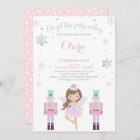 Sugar Plum Fairy Invitation Nutcracker Invitation