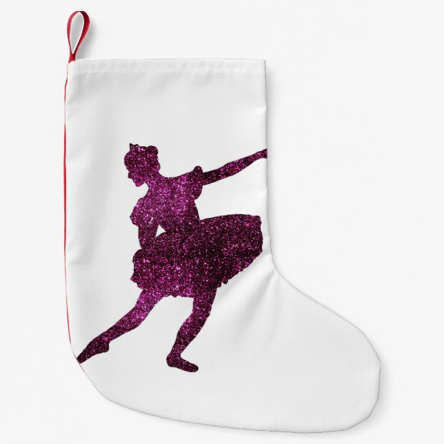 Sugar Plum Fairy Small Christmas Stocking (Front)