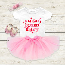 Sugar Plum Fairy Typography Art Personalised Pink 