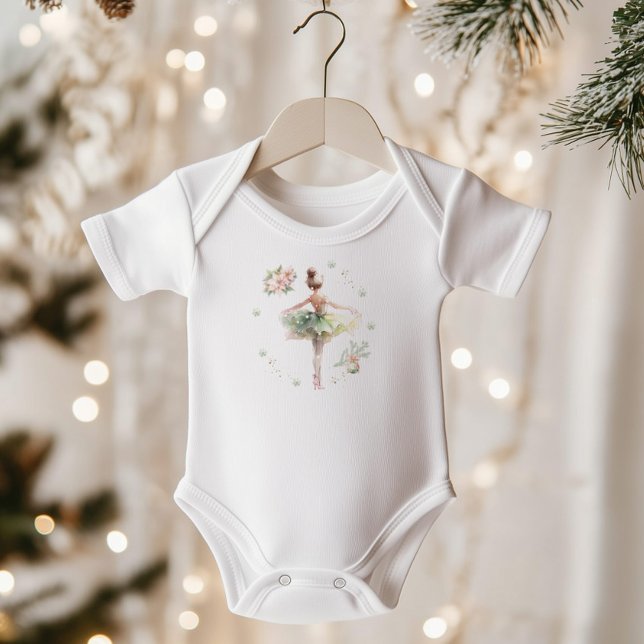 Sugar plum fairy Whimsical winter Onederland Baby Bodysuit (Creator Uploaded)