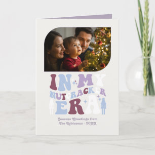 Sugar Plum Fun Retro Christmas Photos Holiday Card