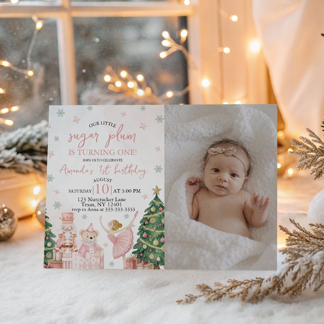 Sugar Plum Nutcracker Photo Invite (Creator Uploaded)