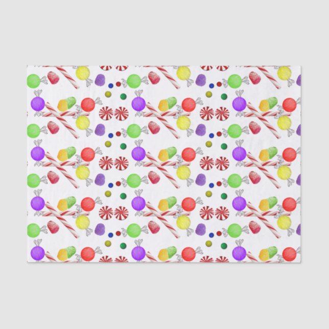 Sugar Plums Christmas  Tissue Paper (Front)
