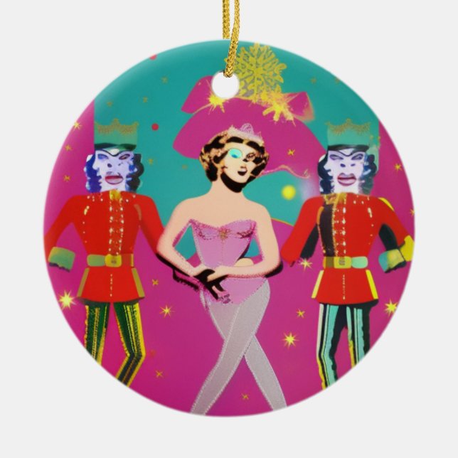 Sugar Plums Double Sided Ornament (Front)