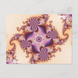 Sugar Plums - Pink Fractal Postcard