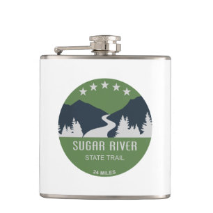 Sugar River State Trail Wisconsin Hip Flask