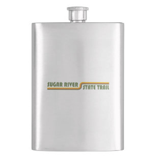 Sugar River State Trail Wisconsin Hip Flask